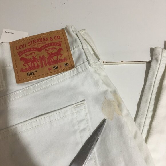 Levi's 541 Athletic Fit Mens Jeans Size 38x30 White NWT $69.5 - Picture 2 of 12